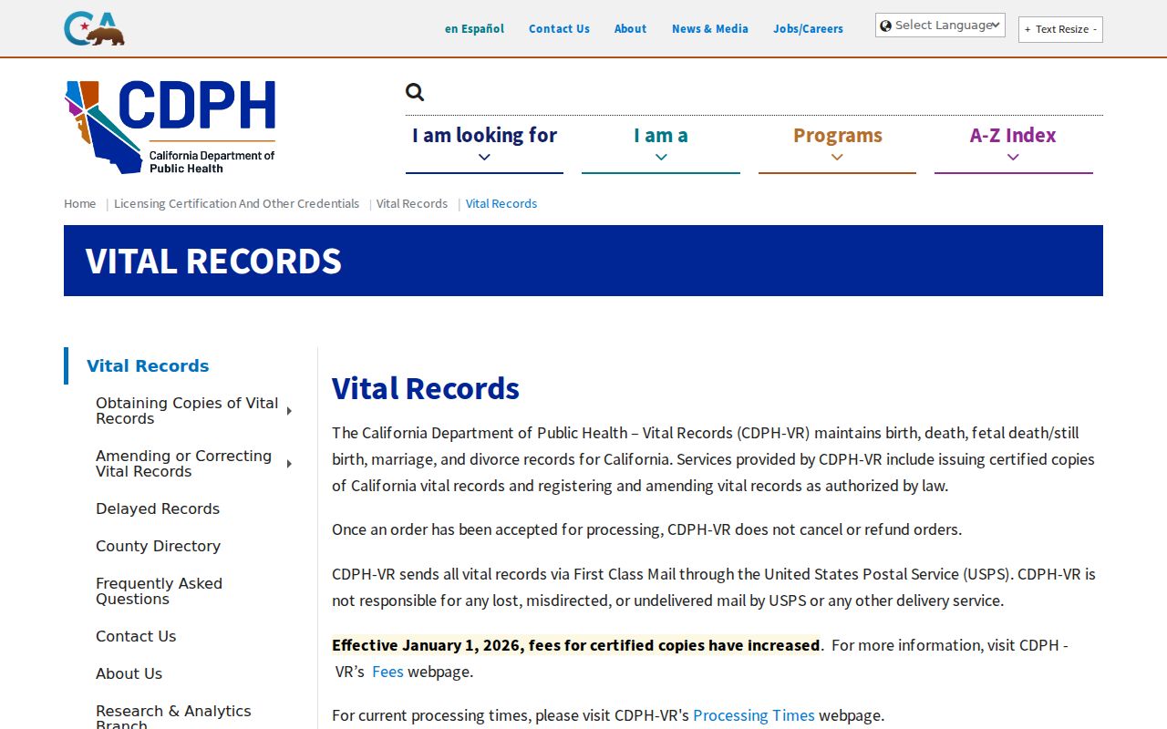 Bellflower residents directory California vital records