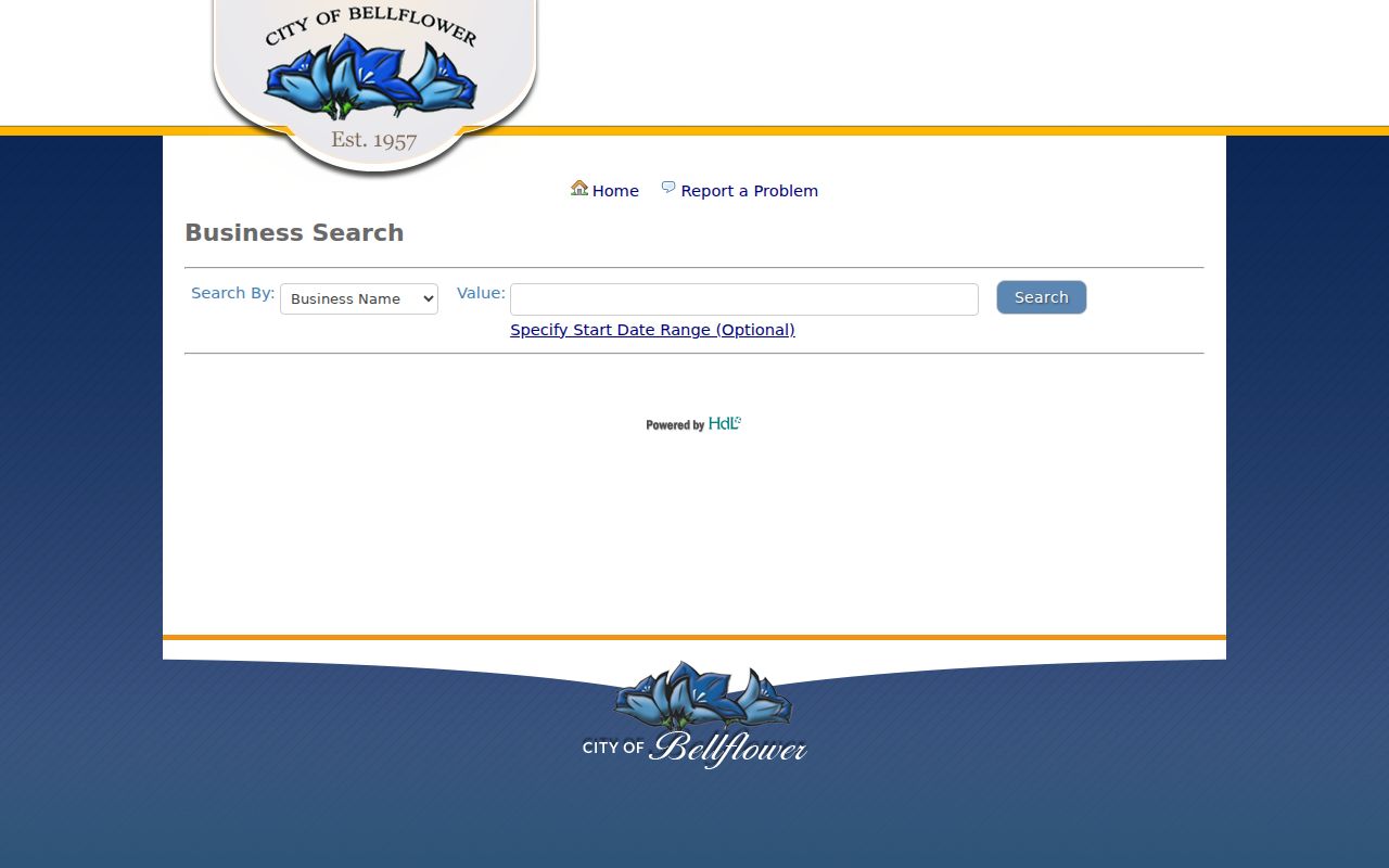 Bellflower resident lookup business license search