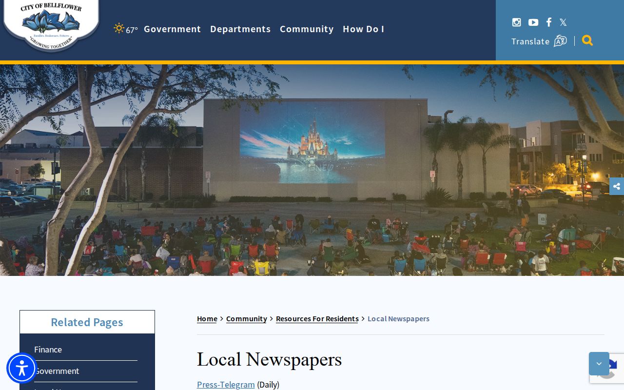 Bellflower ZIP code directory local newspaper resources